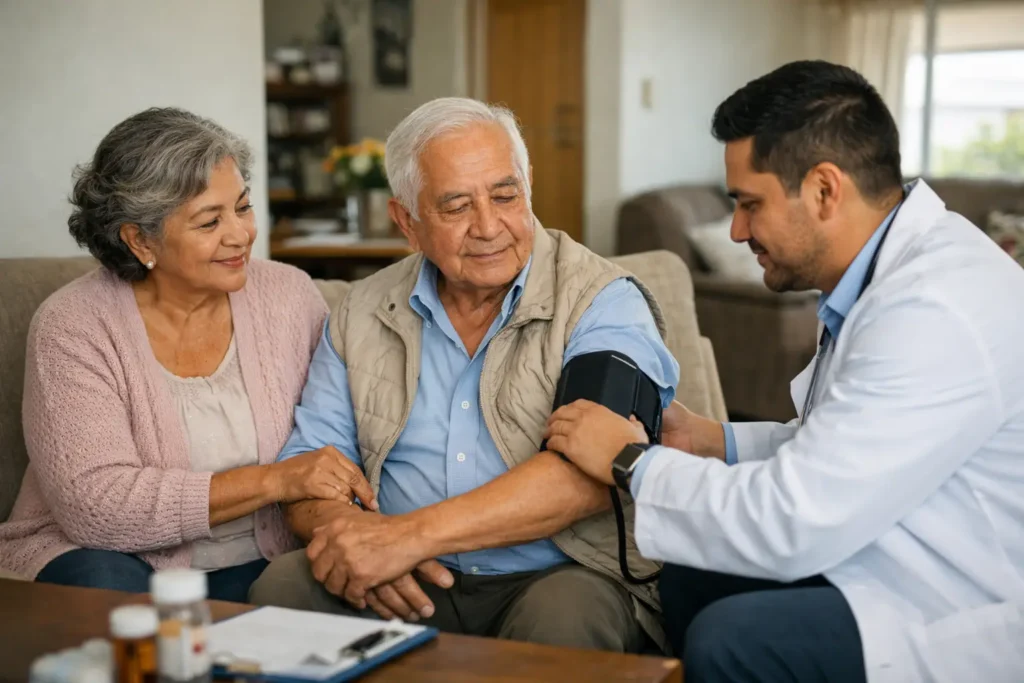 Servicio médico para adultos mayores en casa