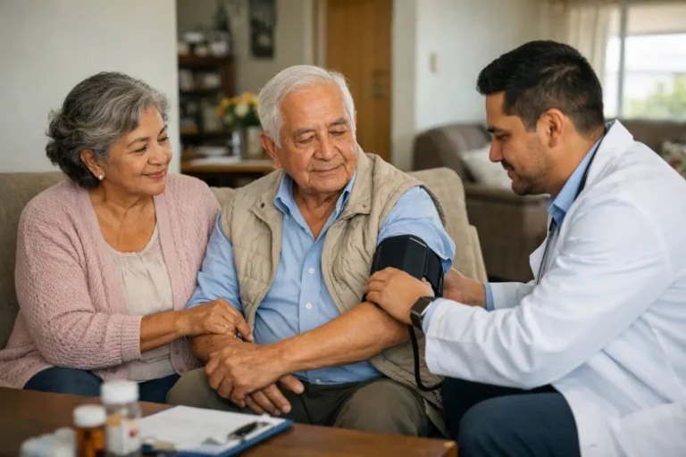 Servicio médico para adultos mayores en casa