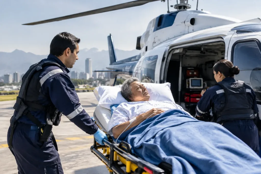 Ambulancia aérea: cuándo es la mejor opción