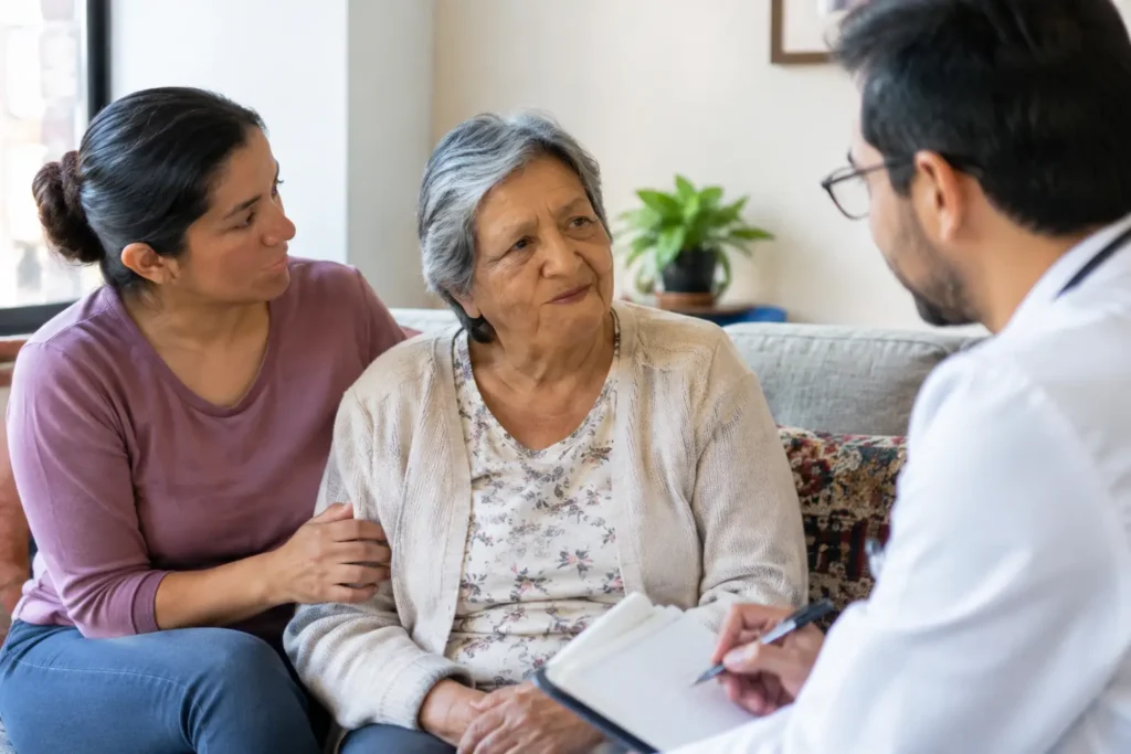 Guía de consulta médica para cuidadores en casa