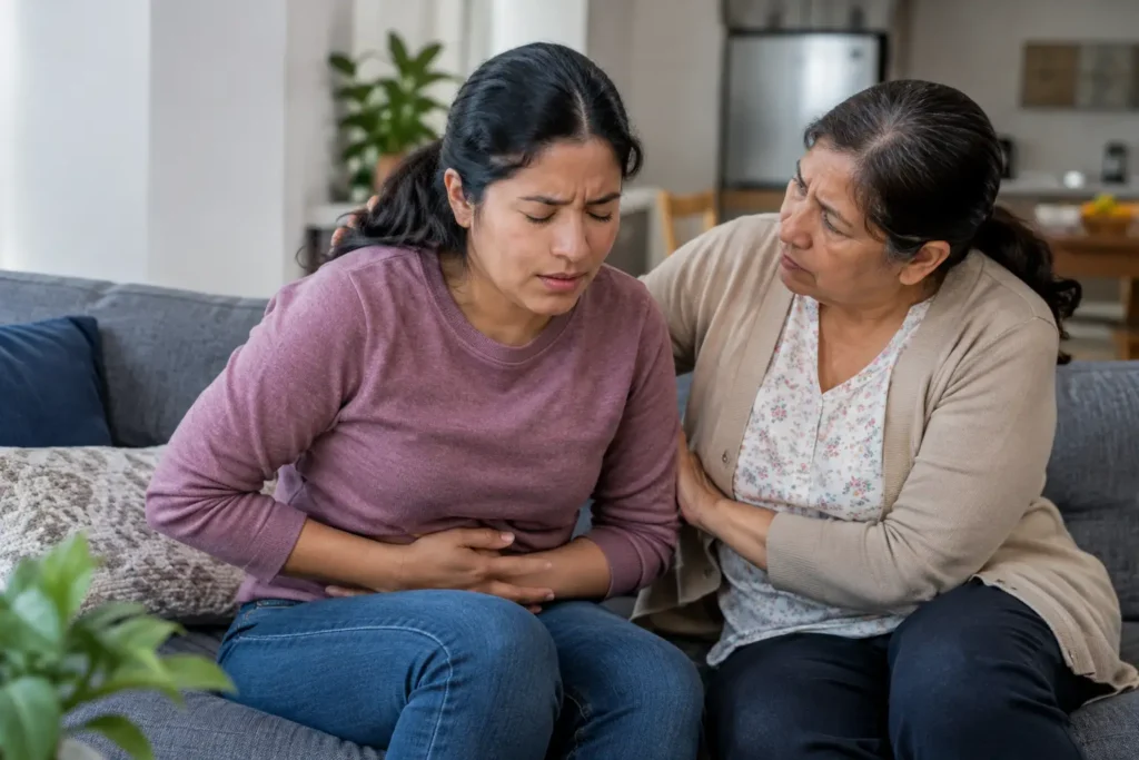 ¿Quiénes atienden dolor abdominal en casa?